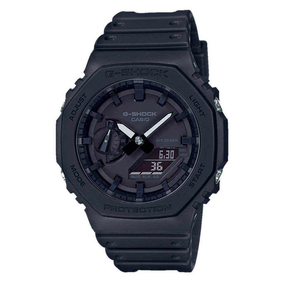 Reloj Casio G-Shock GA-2100 Negro para hombre original en Perú – diseño Carbon Core Guard
