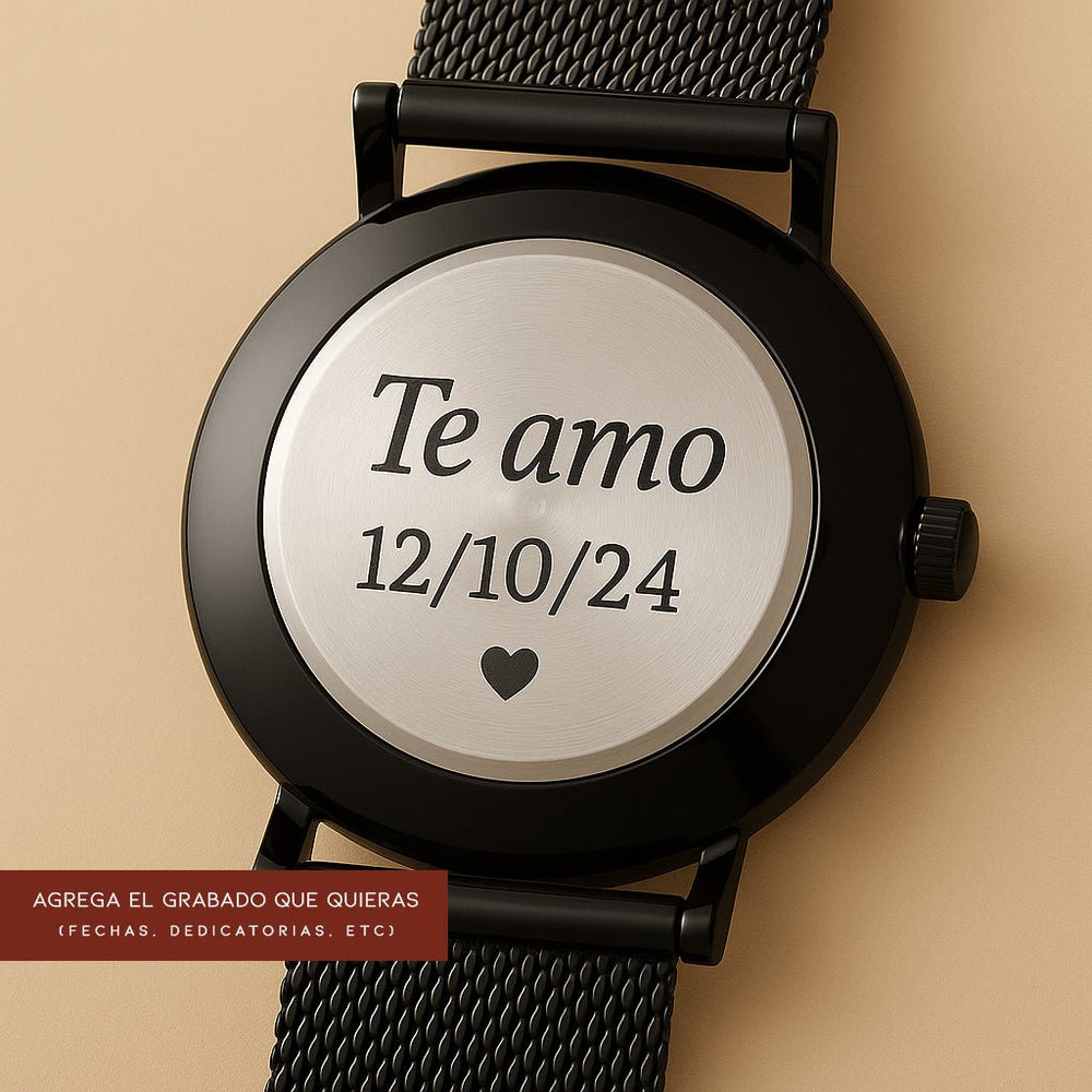 Reloj Hannah Martin Pantera para Hombre Acero Negro elegante para hombre en Perú