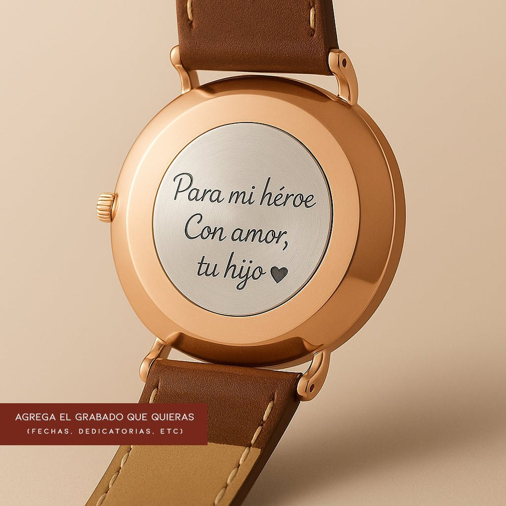 Reloj Hannah Martin para Hombre Cuero Marrón Esfera Negra elegante para hombre en Perú