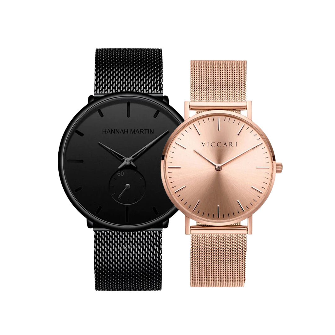 Relojes de Pareja Rosen Black elegante para parejas en Perú