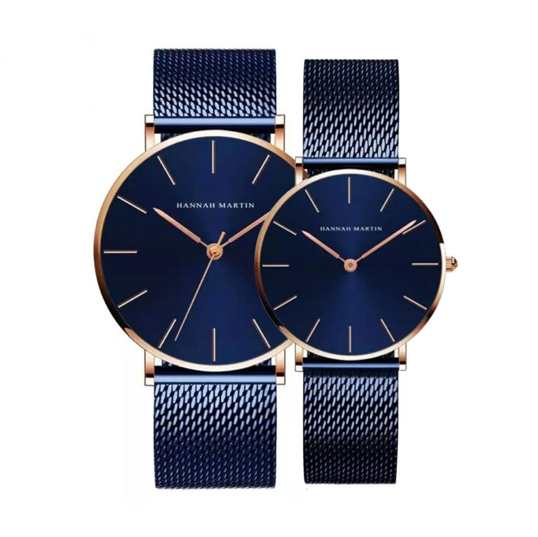 Relojes de Pareja Hannah Martin Champagne elegante oro rosa en Perú