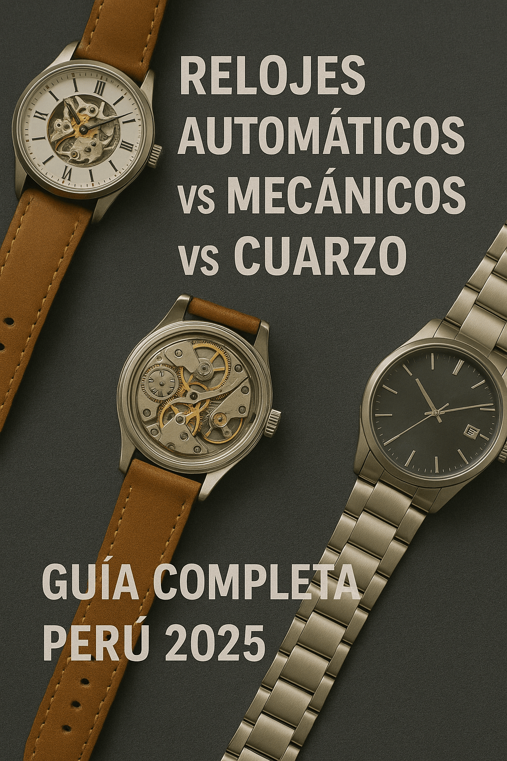 Relojes Automáticos vs Mecánicos vs Cuarzo: Guía Completa Perú - Jherr Jewelry Perú