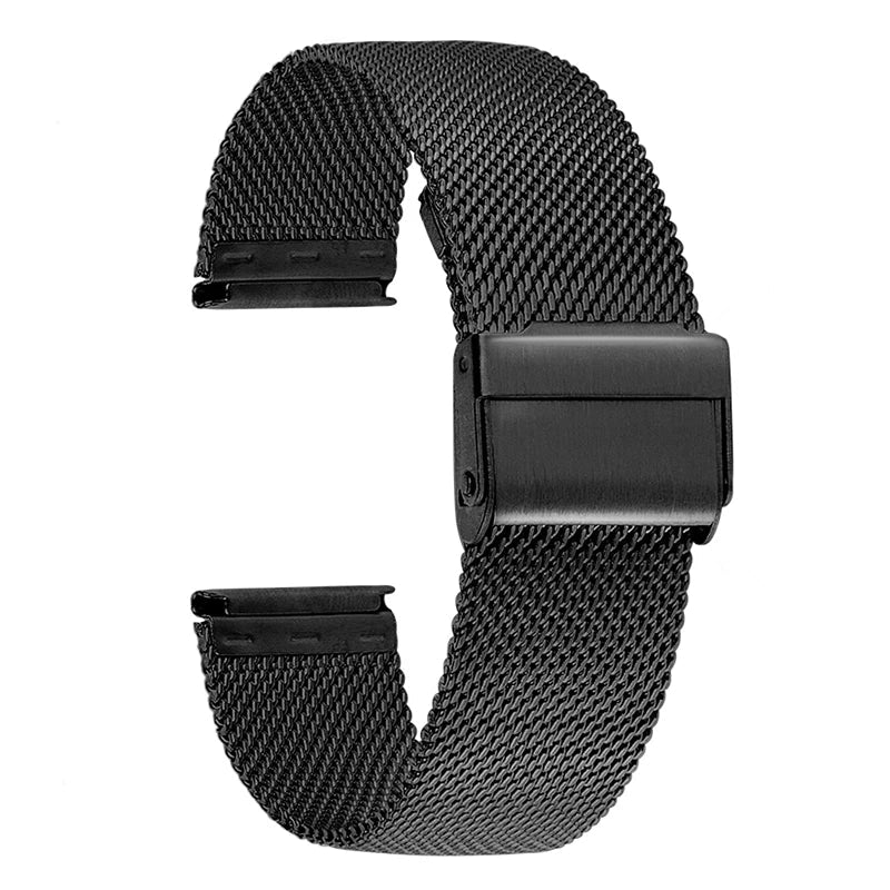 Correa Milanesa Negra Mate para Reloj en Perú - Estilo Moderno y Sofisticado - JHERR JEWELRY en Perú | Jherr Jewelry