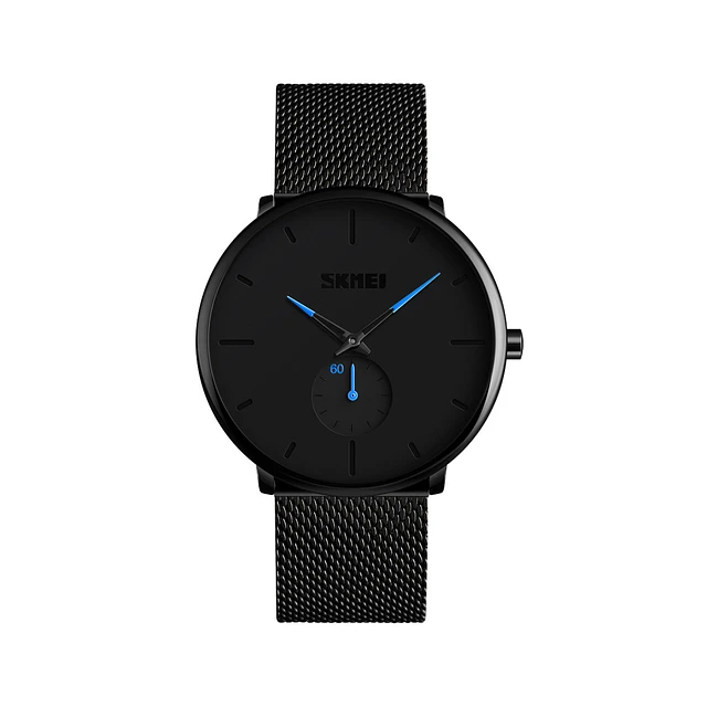 Reloj SKMEI Negro Casual Elegante Aguja Azul - JHERR JEWELRY