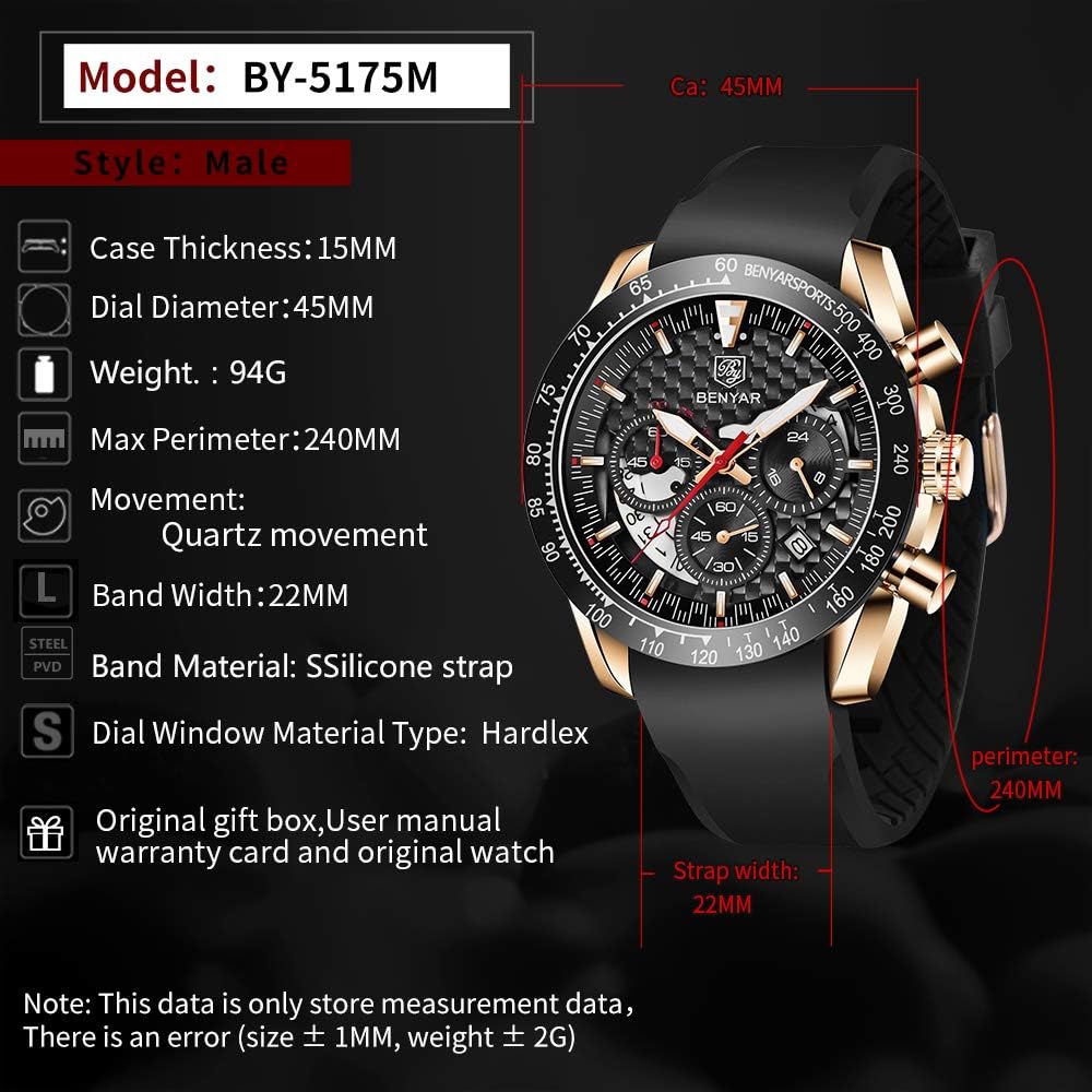 Reloj Benyar Hombre Cuarzo Business Casual - 5175 - JHERR JEWELRY