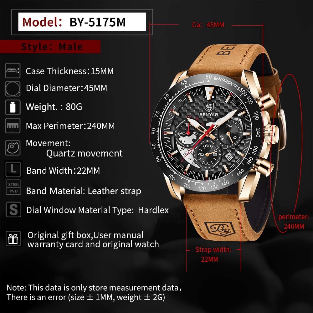 Reloj Benyar Hombre Cuarzo Business Casual - 5175 - JHERR JEWELRY