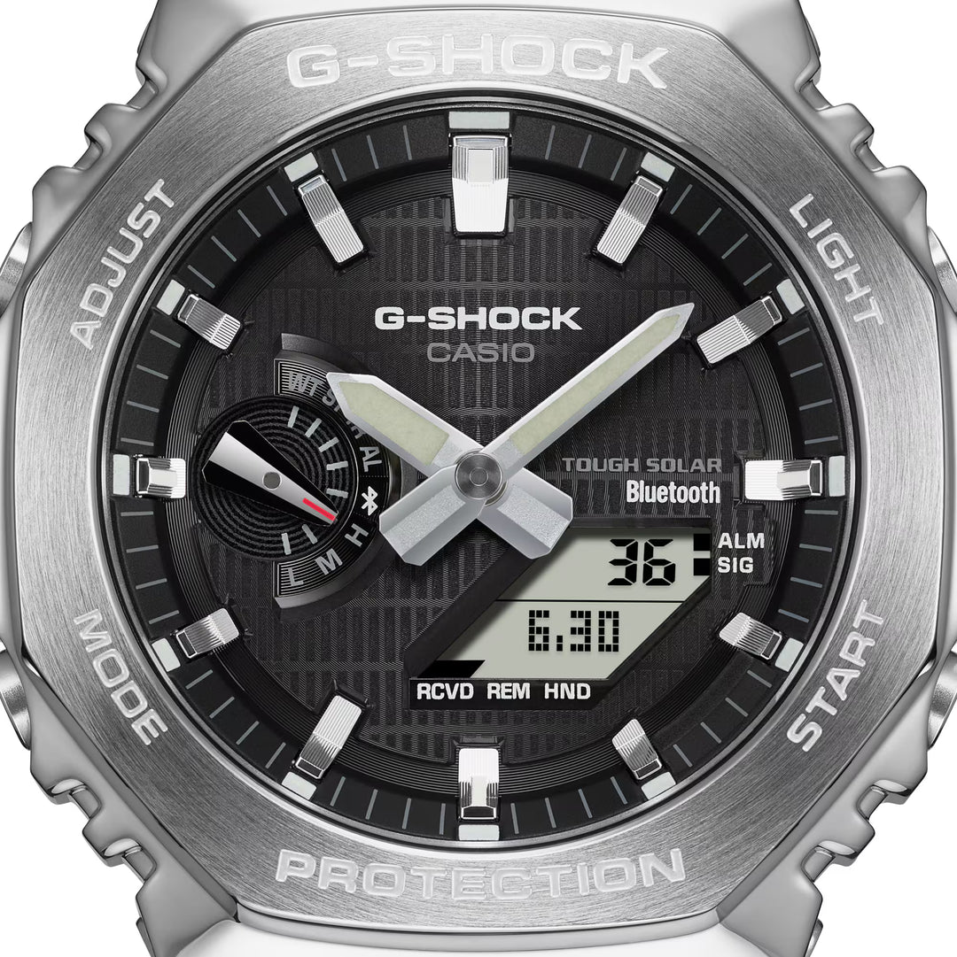 Casio G-Shock Original GBM-2100A-1A2 Carbon Core Guard con Bluetooth y Energía Solar - Resistencia Extrema 200 Metros