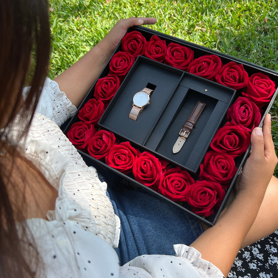 Box de Rosas Melrose - San Valentín - JHERR JEWELRY