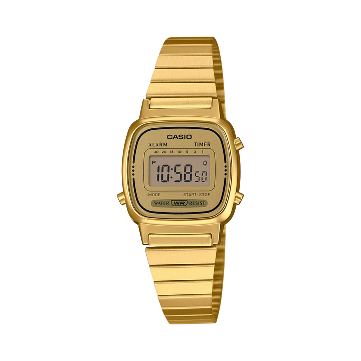Reloj Casio LA670WGA-9 Original Vintage Dorado Digital - Icono Retro con Estilo y Funcionalidad