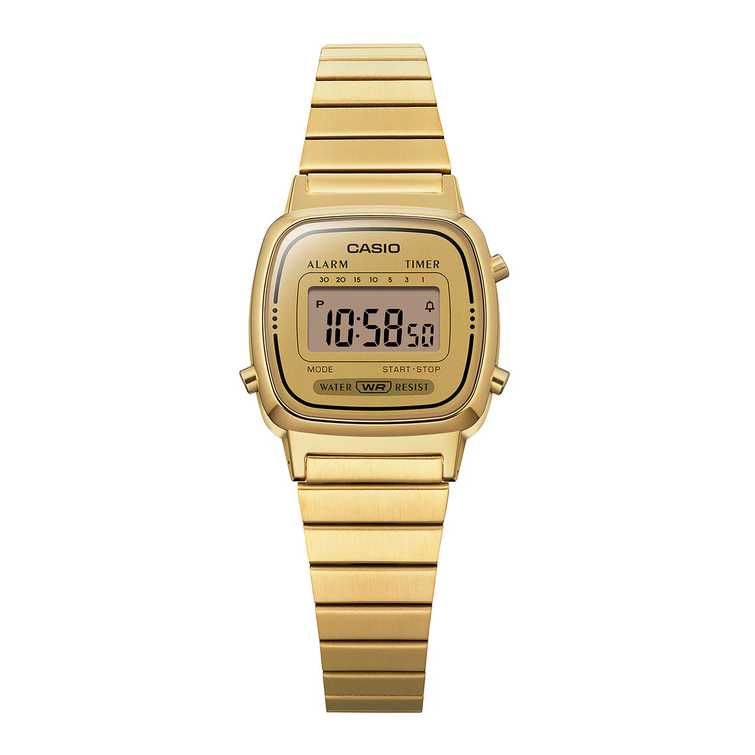 Reloj Casio LA670WGA-9 Original Vintage Dorado Digital - Icono Retro con Estilo y Funcionalidad