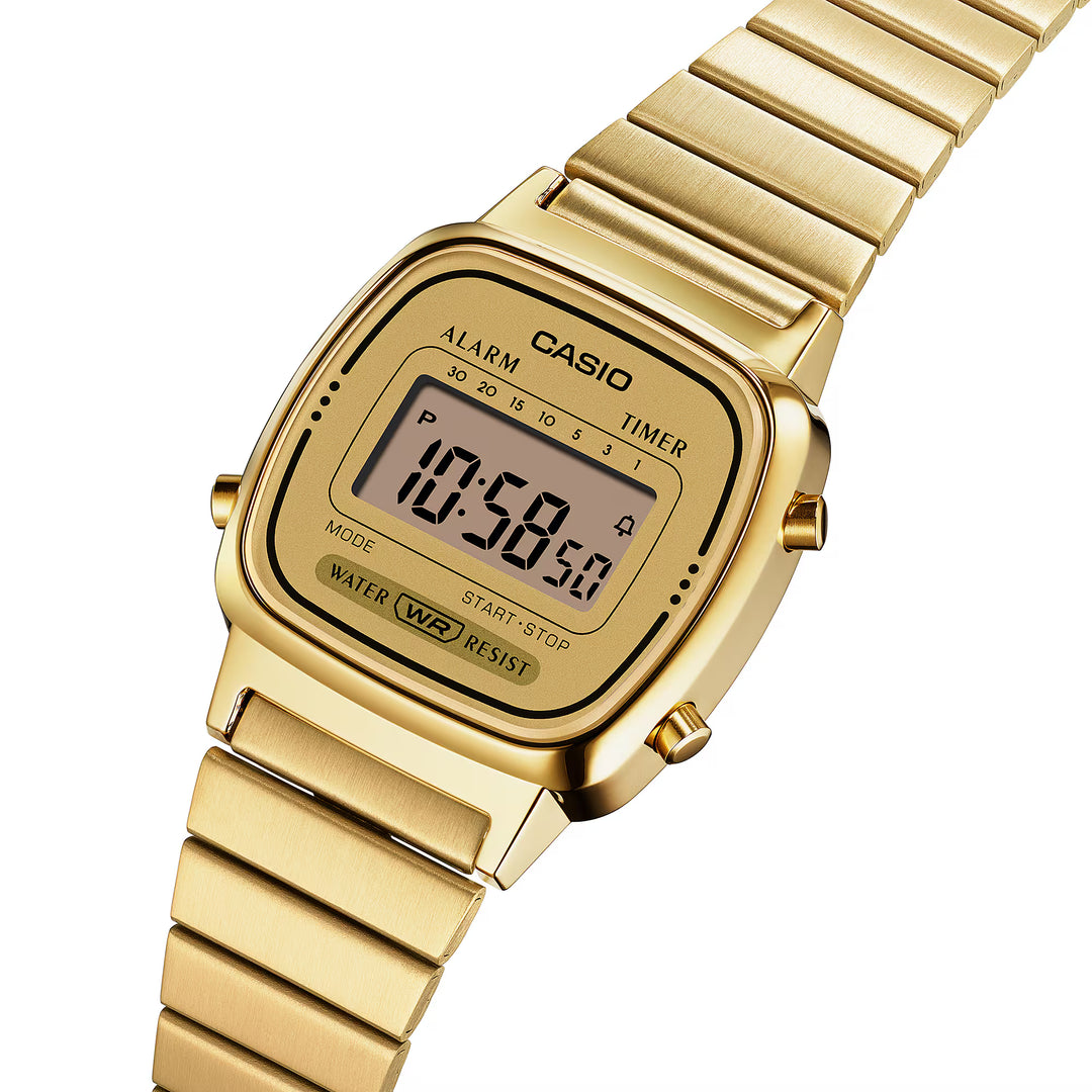 Reloj Casio LA670WGA-9 Original Vintage Dorado Digital - Icono Retro con Estilo y Funcionalidad