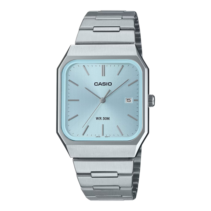 Reloj Casio MTP-B185D-2A2 Original - Ice Blue en Acero Inoxidable para Hombre