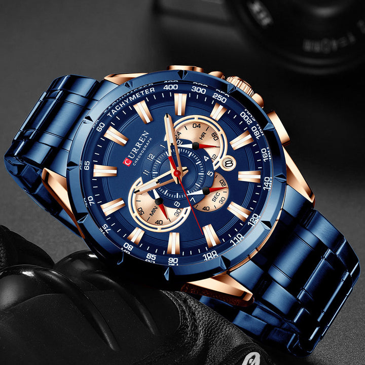 RELOJ CURREN 8363  - QUARTZ AZUL - JHERR JEWELRY