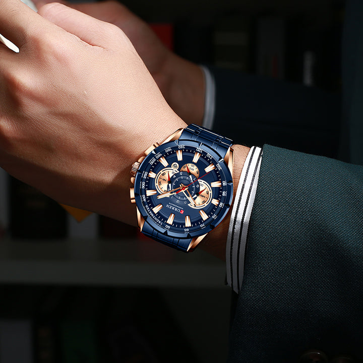 RELOJ CURREN 8363  - QUARTZ AZUL - JHERR JEWELRY