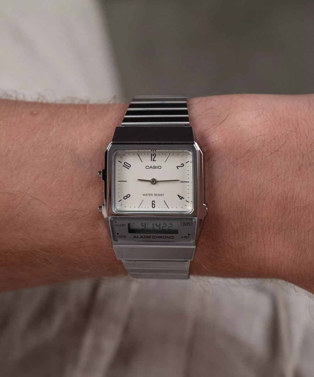 Reloj Casio Vintage AQ-800E-7A2EF Original - Diseño Retro 32mm - Casio en Perú | Jherr Jewelry