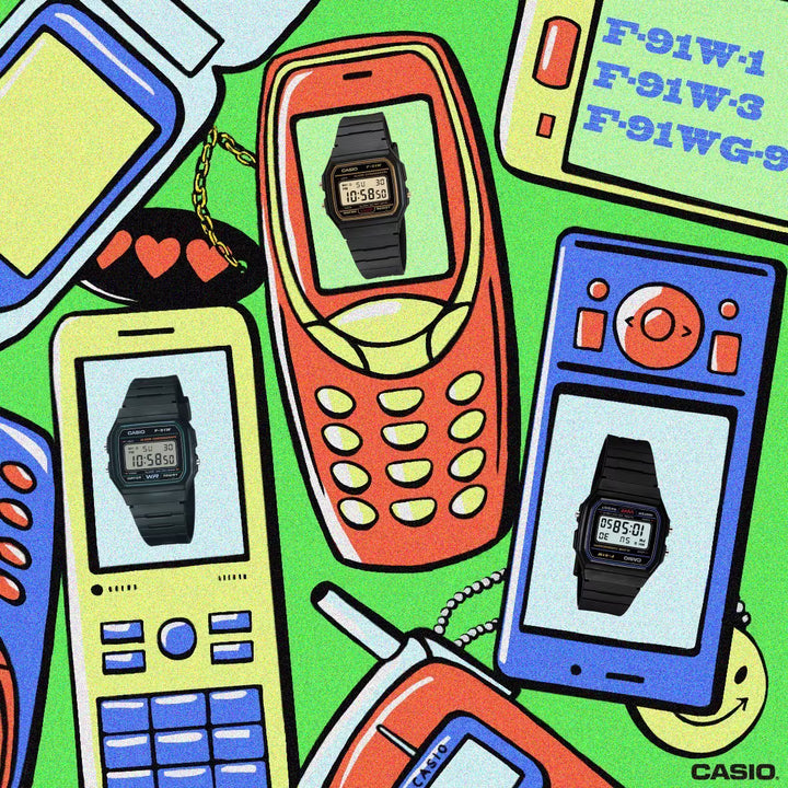 Reloj Casio F-91W Original Digital Negro - Clásico con Garantía - Casio en Perú | Jherr Jewelry