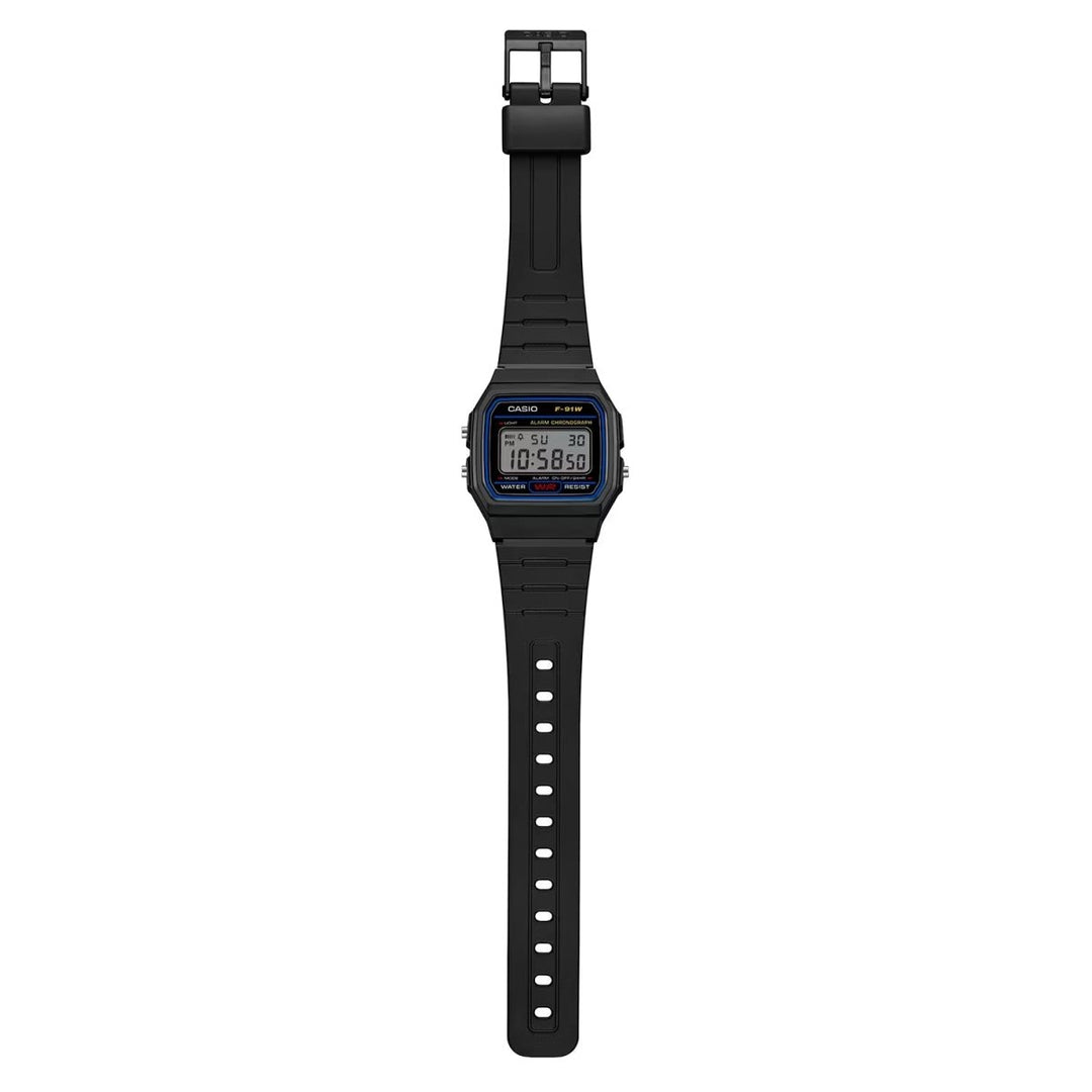 Reloj Casio F-91W Original Digital Negro - Clásico con Garantía - Casio en Perú | Jherr Jewelry