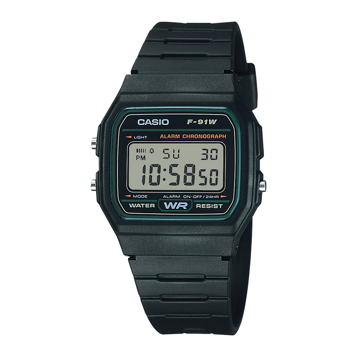 Reloj Casio F-91W Original Digital Negro - Clásico con Garantía - Casio en Perú | Jherr Jewelry