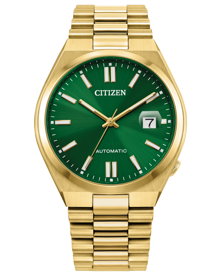Citizen Tsuyosa NJ0152 - 51X Automático - Esfera Verde Esmeralda con Cristal Zafiro elegante en Perú