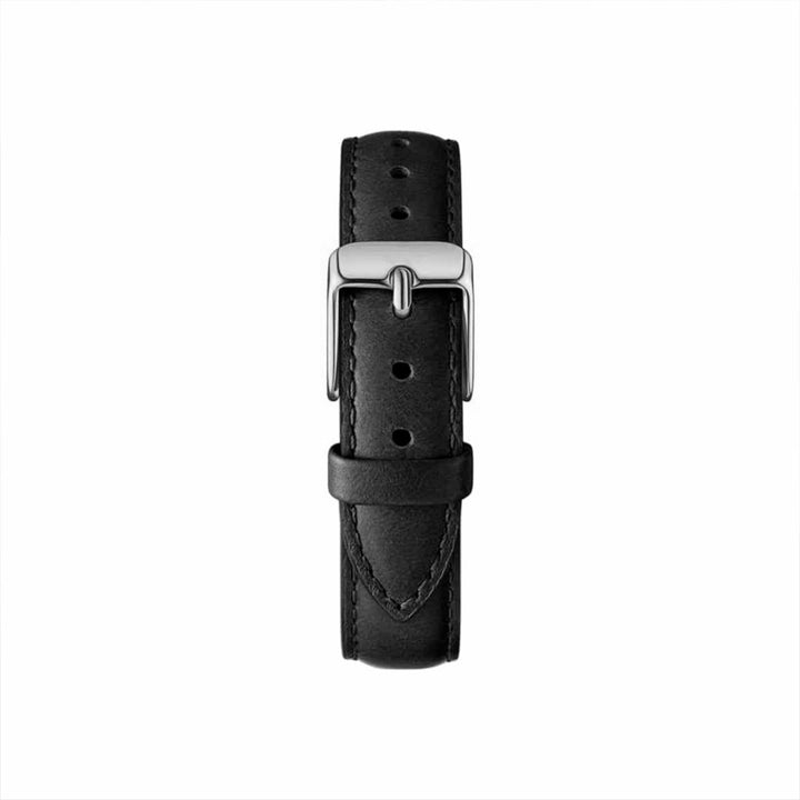 Correa Cuero Negro Plateado - JHERR JEWELRY
