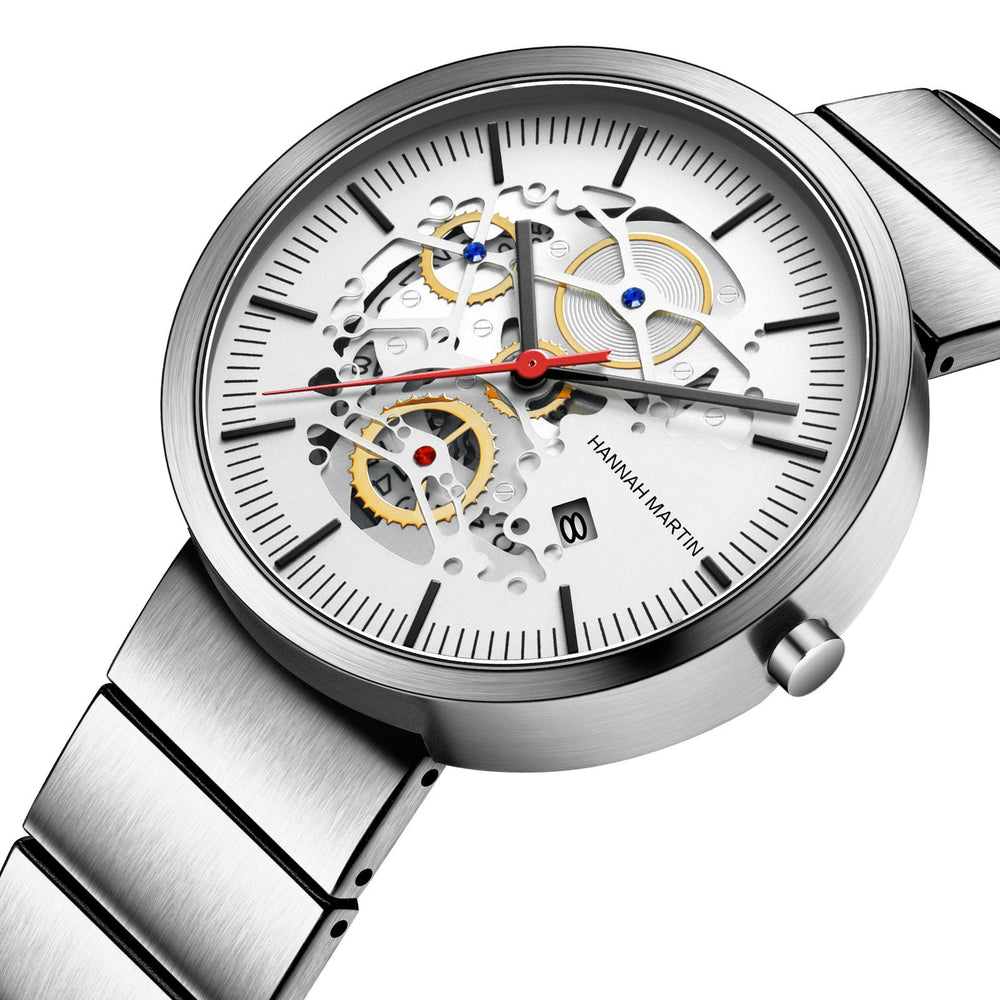 Reloj Hannah Martin Silver Tiger - JHERR JEWELRY