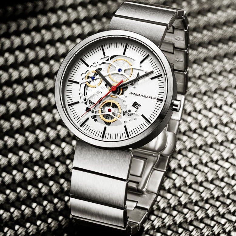 Reloj Hannah Martin Silver Tiger - JHERR JEWELRY