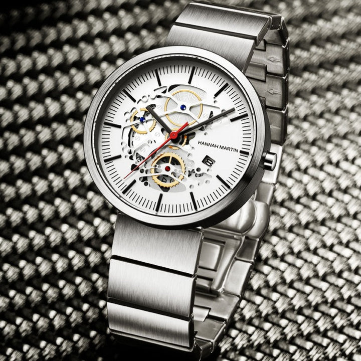 Reloj Hannah Martin Silver Tiger - JHERR JEWELRY