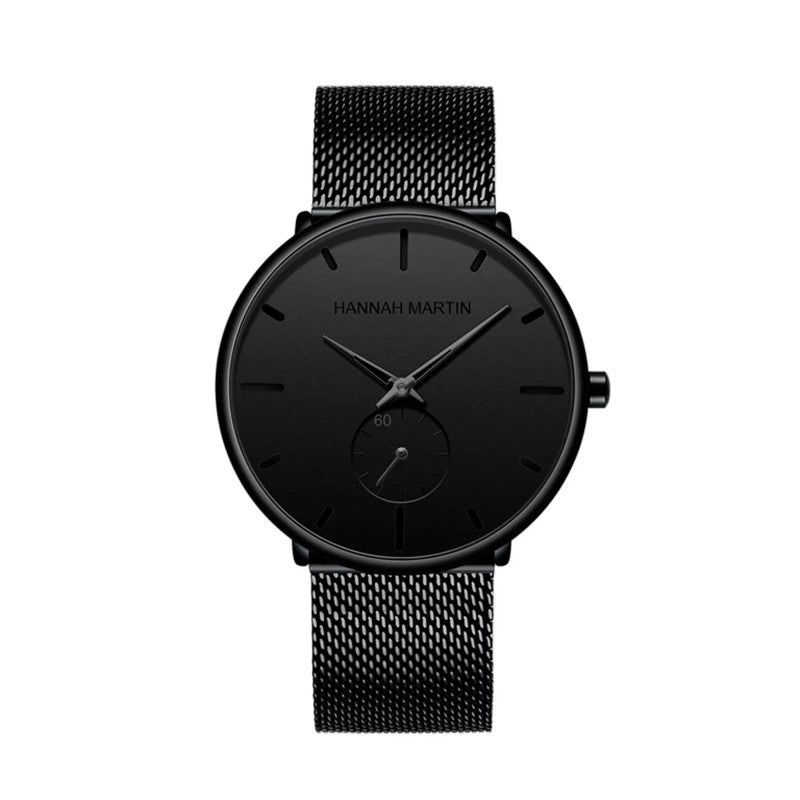 Reloj Hannah Martin Negro EverLight - Azul - JHERR JEWELRY