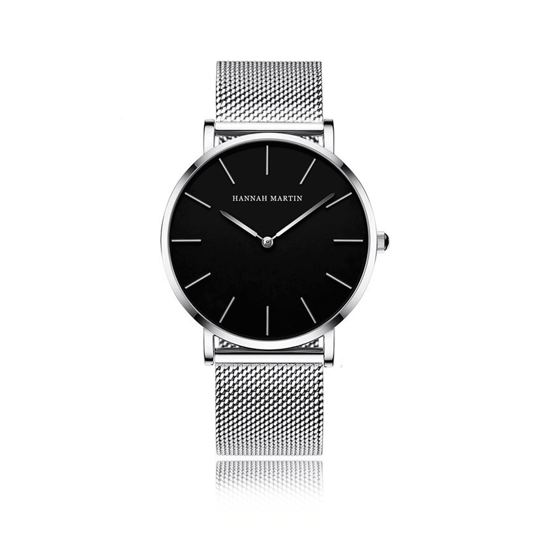 Reloj Hannah Martin Sterling Mesh - JHERR JEWELRY