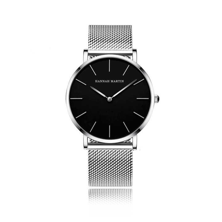 Reloj Hannah Martin Sterling Mesh - JHERR JEWELRY