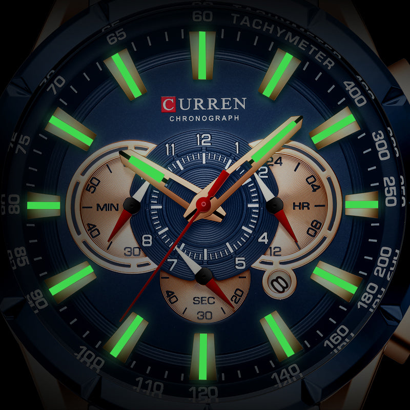 RELOJ CURREN 8363  - QUARTZ AZUL - JHERR JEWELRY