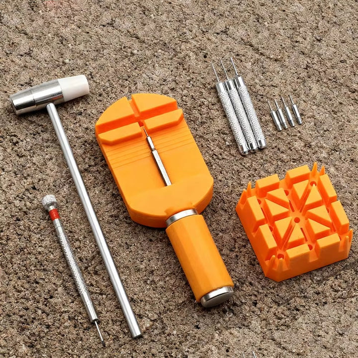 Kit de Herramientas Profesional para Reparación y Mantenimiento de Relojes - Set Completo con Estuche