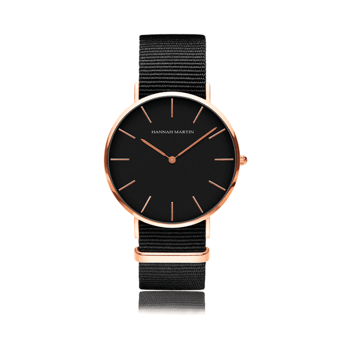 Reloj Hannah Martin Negro CB01 Ashfield - JHERR JEWELRY