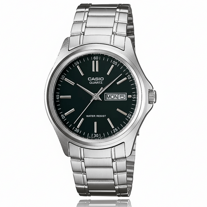 RELOJ CASIO ORIGINAL MTP-1239D-1A | Acero Hombre Plateado - Casio en Perú | Jherr Jewelry