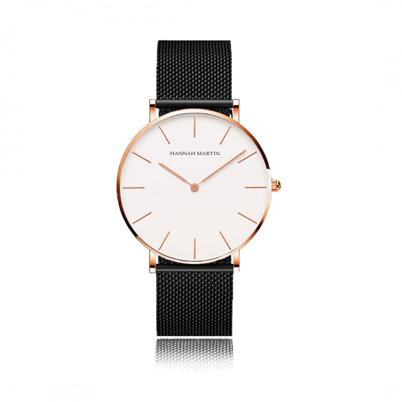Reloj Hannah Martin Petite White - JHERR JEWELRY