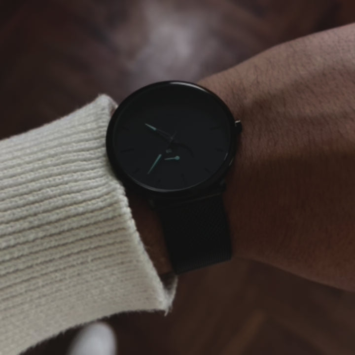 Reloj Hannah Martin Negro EverLight - Azul