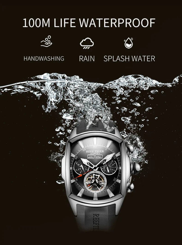 Reef Tiger Sapphire Wave Luxury Tourbillon Flagship elegante en Perú