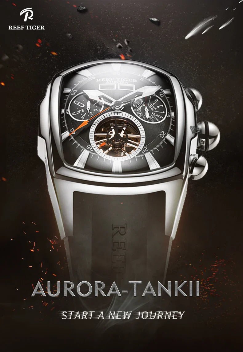 Reef Tiger Sapphire Wave Luxury Tourbillon Flagship elegante en Perú