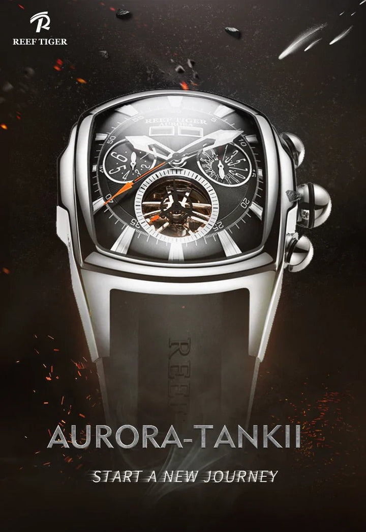 Reef Tiger Sapphire Wave Luxury Tourbillon Flagship elegante en Perú