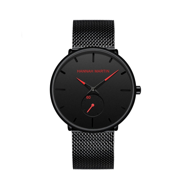Reloj Analogico Negro Dial Rojo elegante para hombre en Perú
