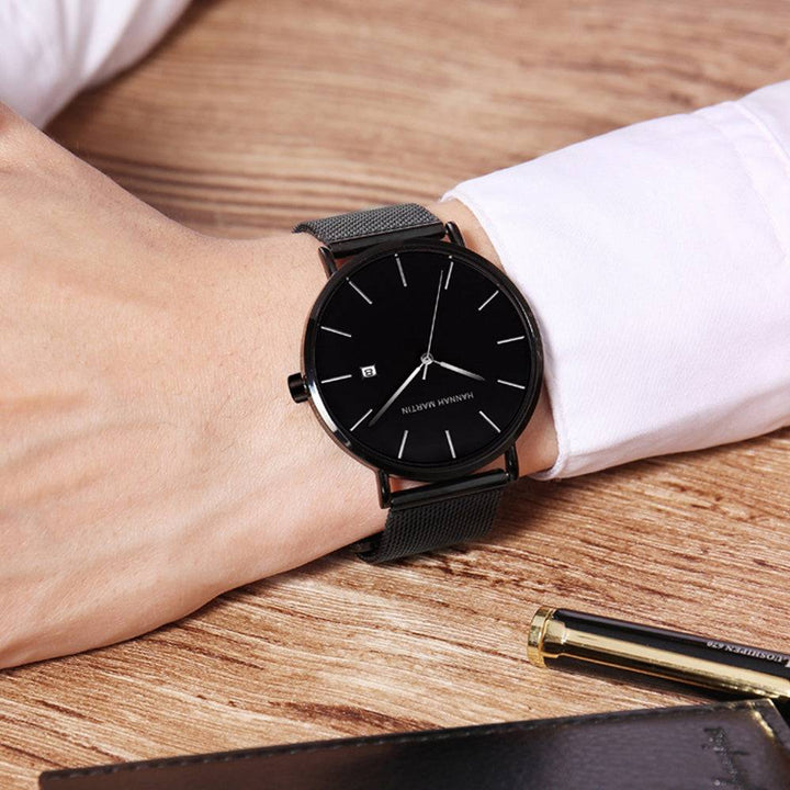 Reloj Hannah Martin Pantera Black Elegante - JHERR JEWELRY