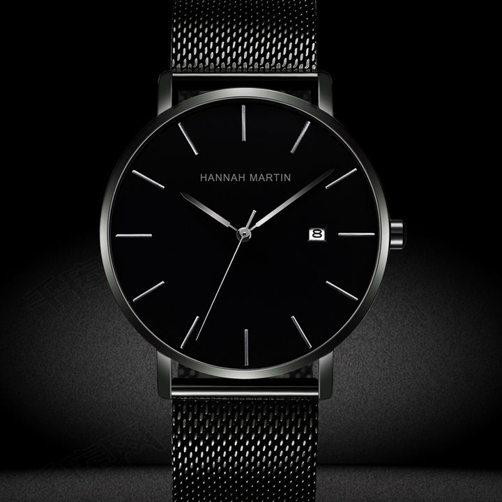 Reloj Hannah Martin Pantera Black Elegante - JHERR JEWELRY