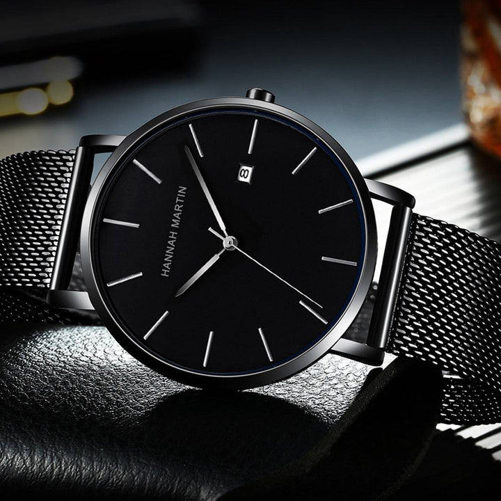 Reloj Hannah Martin Pantera Black Elegante - JHERR JEWELRY