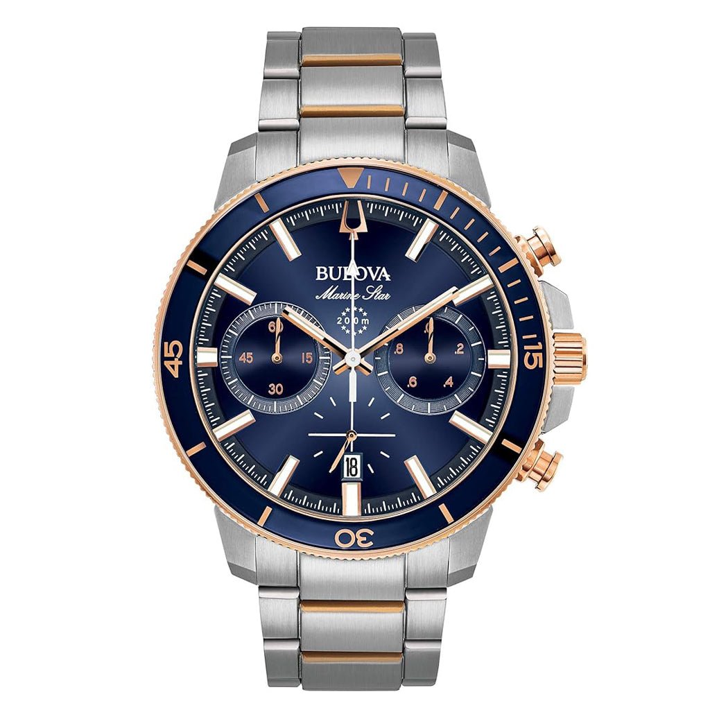 Reloj Bulova 98B301 Marine Star para Hombre - Cronógrafo con Resistencia 200 Metros elegante en Perú