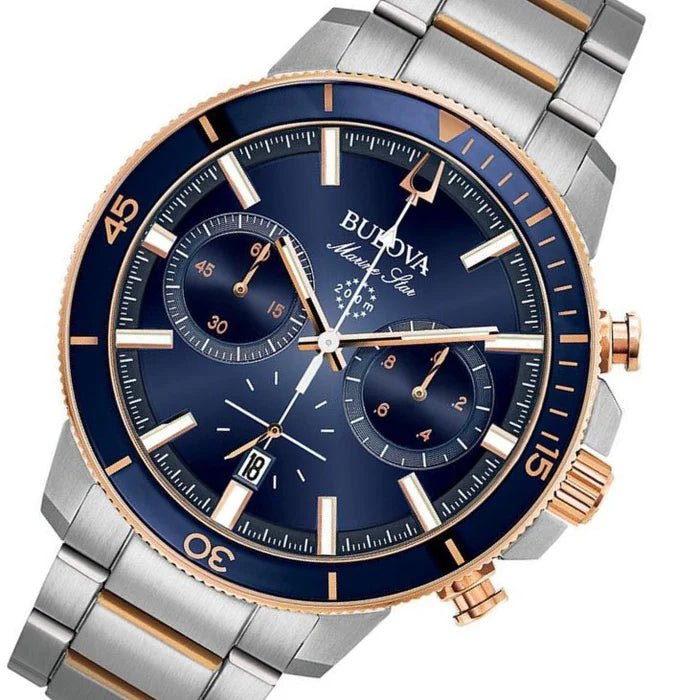 Reloj Bulova 98B301 Marine Star para Hombre - Cronógrafo con Resistencia 200 Metros elegante en Perú