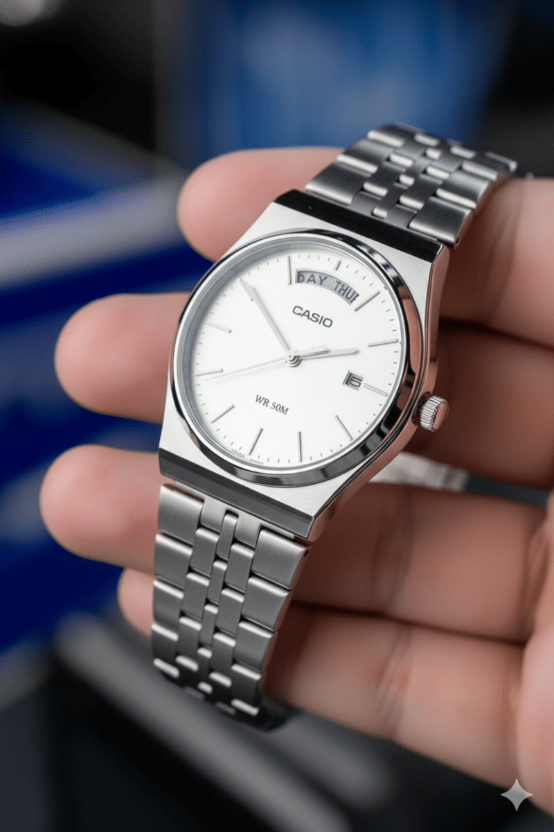 Reloj Casio MTP - B146D - 7AVDF Day - Date - Elegancia Clásica con Día de la Semana y Brazalete Jubilee elegante en Perú