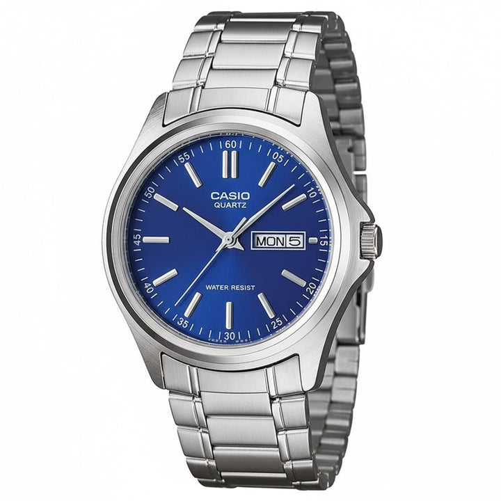 RELOJ CASIO ORIGINAL MTP - 1239D - 1A | Acero Hombre Plateado elegante Caracteristicas_Analogico en Perú