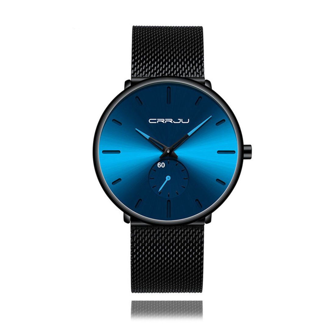 RELOJ CRRJU 2150 CUARZO NEGRO AZUL - JHERR JEWELRY