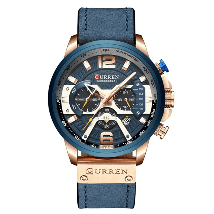 RELOJ CURREN 8329 - ELEGANTE BLUE | BLACK | BROWN elegante para hombre en Perú