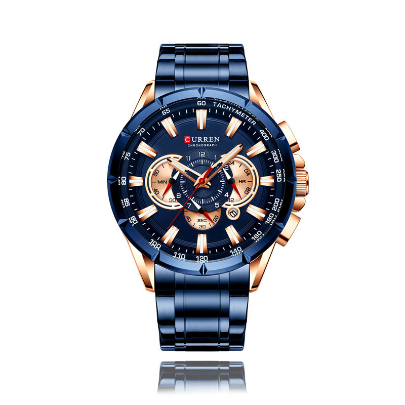 RELOJ CURREN 8363  - QUARTZ AZUL - JHERR JEWELRY